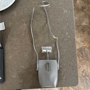 Longchamp Light Gray Crossbody Bag